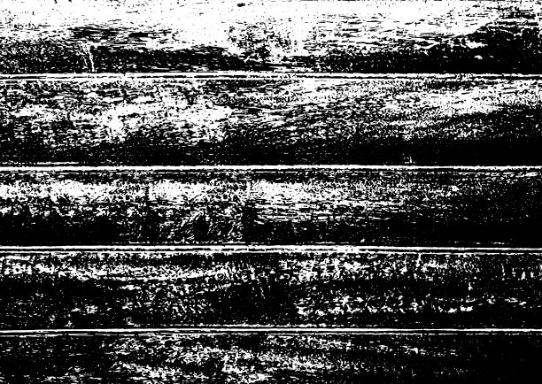 黑白垃圾城市纹理向量与复制空间。抽象的插图表面灰尘和粗糙的墙壁背景与空模板。遇险或污垢和伤害效果概念-向量图片下载