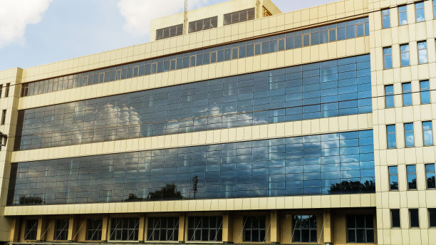 上海的现代，城市建筑，天空背景，广东省，城市天际线图片下载