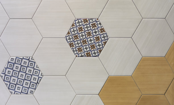 抽象陶瓷马赛克瓷砖图案的厨房图片下载