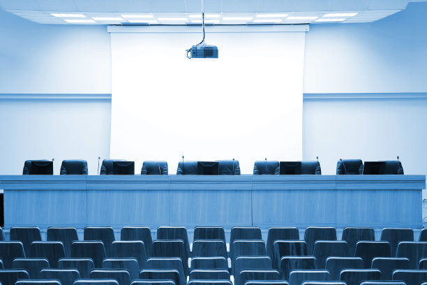 会议厅(蓝色)图片下载