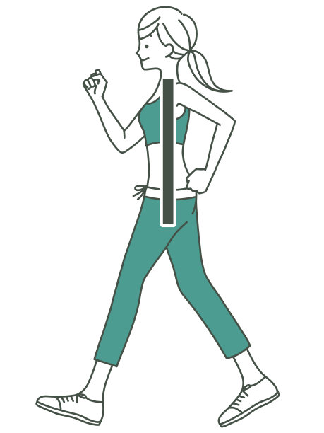 女性walking-Correct姿势图片下载