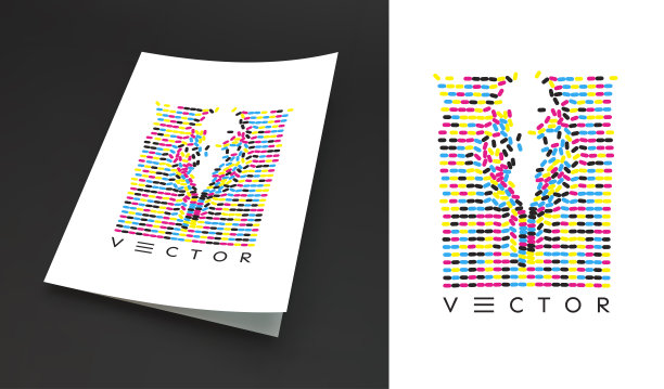 现代艺术风格的一种抽象构成。设计为卡片，邀请或海报。图片下载