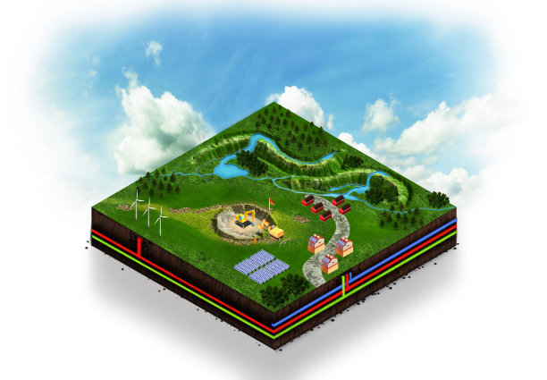 三维替代能源展示图片下载