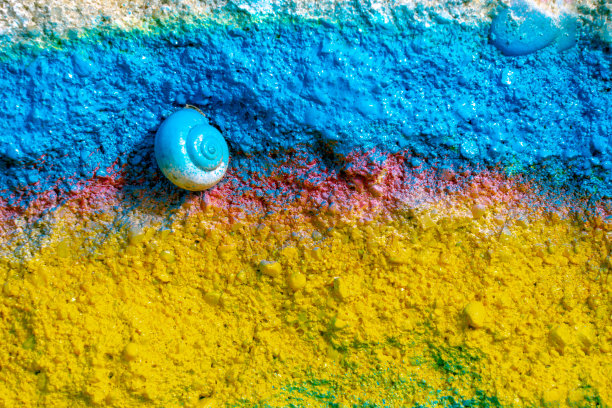 刷墙漆的蜗牛图片下载