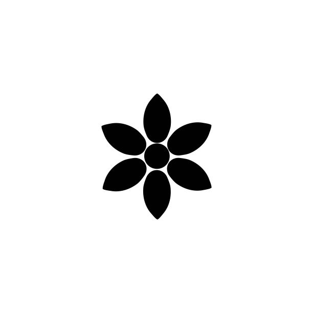 花朵矢量图标设计图片下载