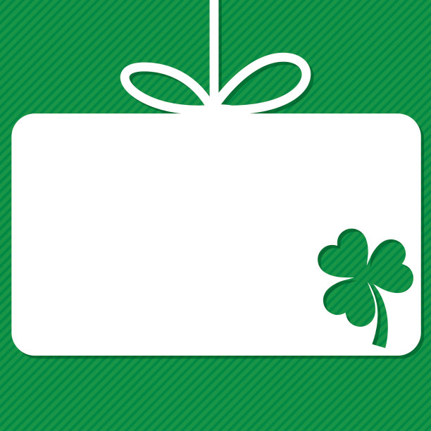 矢量格式的圣帕特里克节标签。图片下载