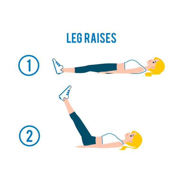 女性做运动的腹部锻炼平面矢量插图孤立。图片下载