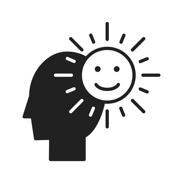 有太阳的人象征着乐观图片下载