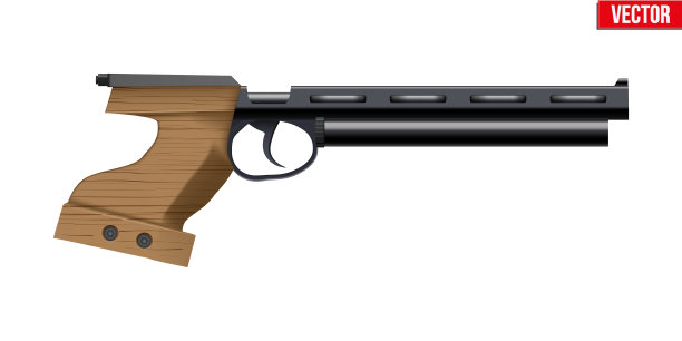 用于射击运动的气手枪装备图片下载