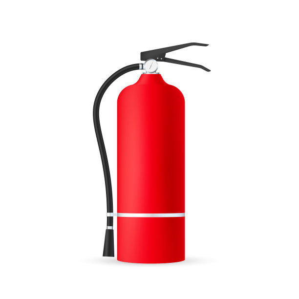 灭火器保护隔离。矢量插图。图片下载