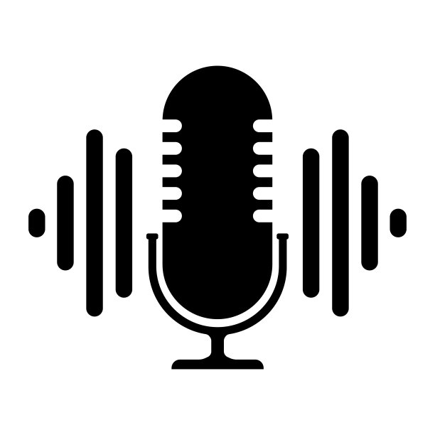 播客。图标上的白色背景，图标，邮票，标志。股票矢量插图。图片下载