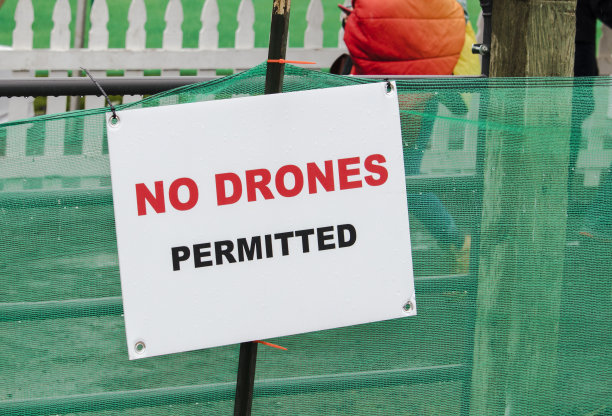 没有无人机的特写标志。图片下载