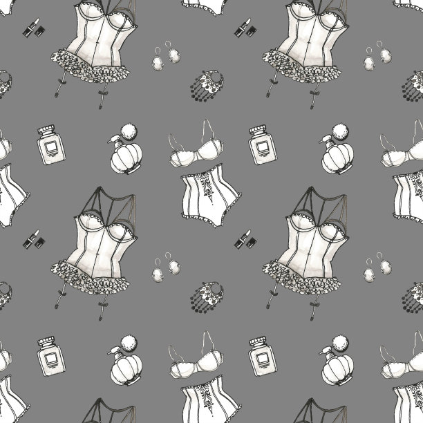 墨水内衣模式图片下载