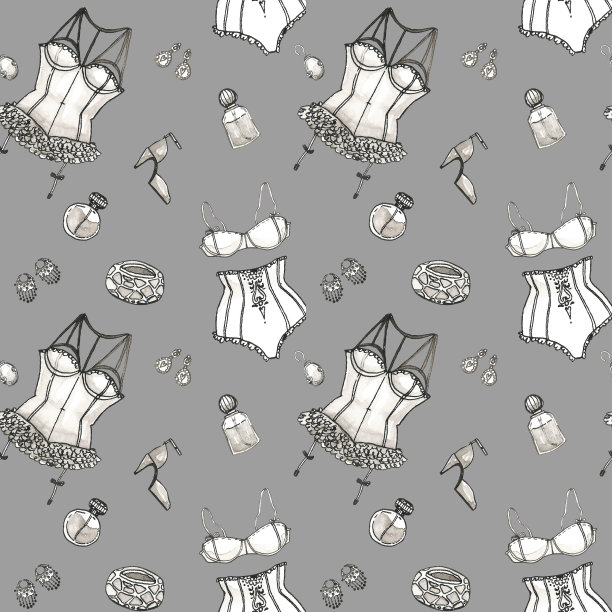 墨水内衣模式图片下载