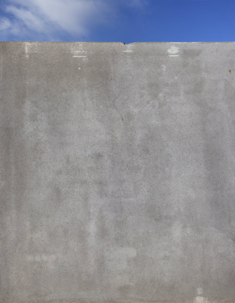 裸露的混凝土墙没有抹灰或贴面-观赏表面-设计功能-蓝天图片下载