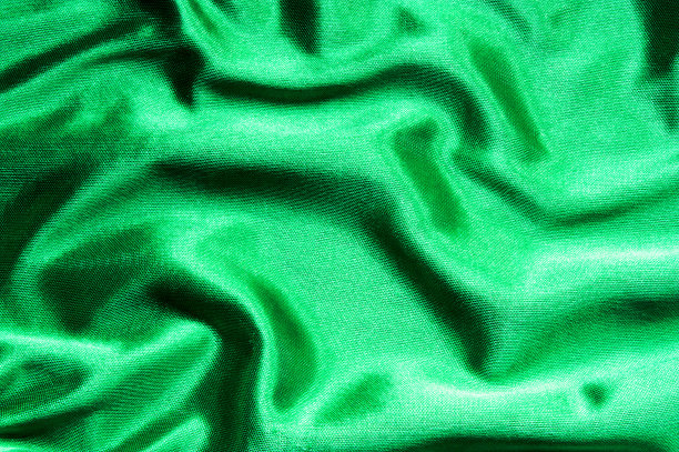 绿色丝绸或缎纹豪华布料质地图片下载