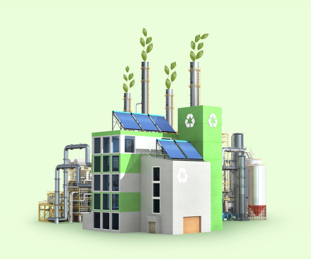 生态工业的概念。三维演示图片下载