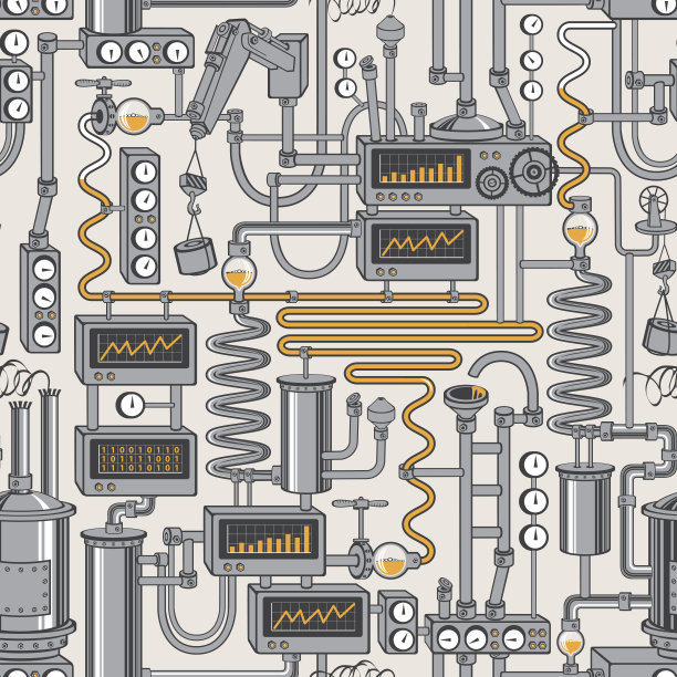 矢量无缝图案上的制作主题图片下载