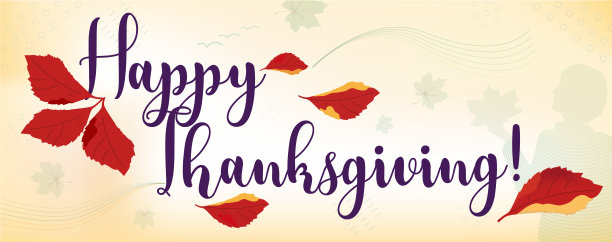 横向感恩节快乐facebook封面，网页，网站横幅模板。平躺，俯视图。图片下载