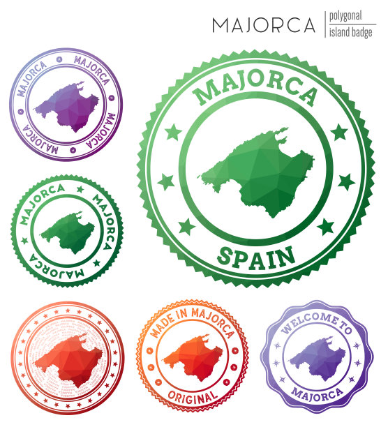 马略卡岛徽章。图片下载