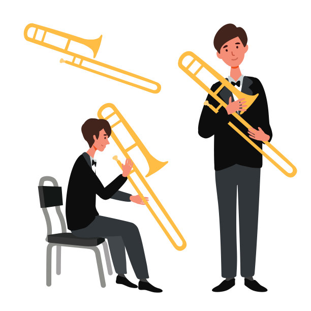 音乐家插图系列。娱乐、表演。图片下载