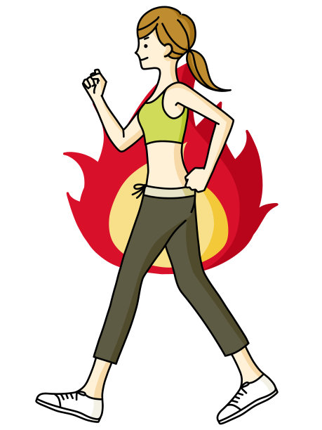 女性walking-motivated-combustion图片下载