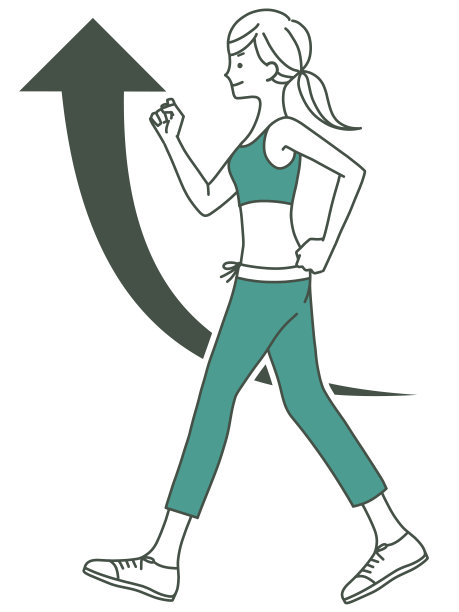 女人走路-促进新陈代谢图片下载