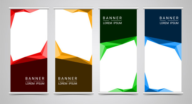 摘要企业业务卷模板，矢量图图片下载