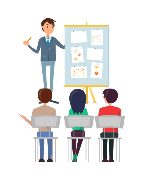 业务研讨会。老板与员工，演示图片下载