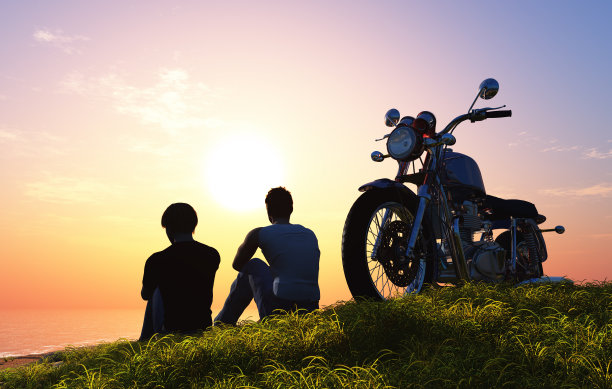 沙滩上的浪漫。图片下载