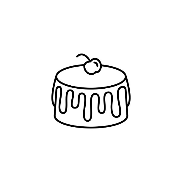 简单的蛋糕图标图片下载