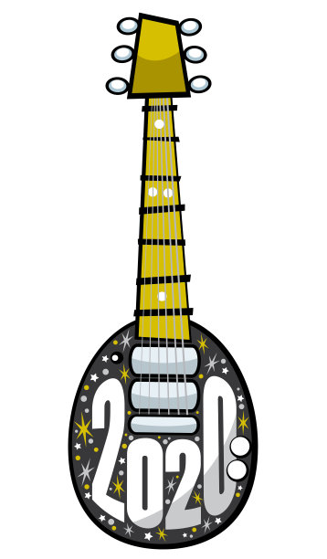 新年2020吉他图片下载
