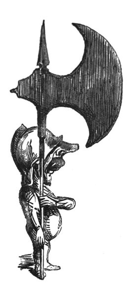 英国讽刺漫画漫画插图非常小的人有一个非常大的鼻子和非常大的斧头图片下载