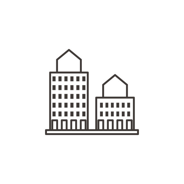 建筑，轮廓，图标 - 建筑矢量图标图片下载