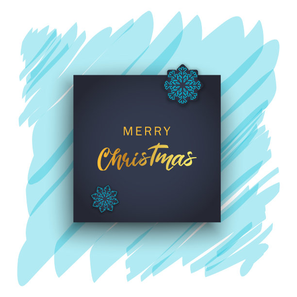 圣诞贺卡抽象笔触描背景图片下载