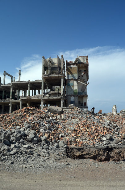 苏联在中亚的废弃军事基地。图片下载