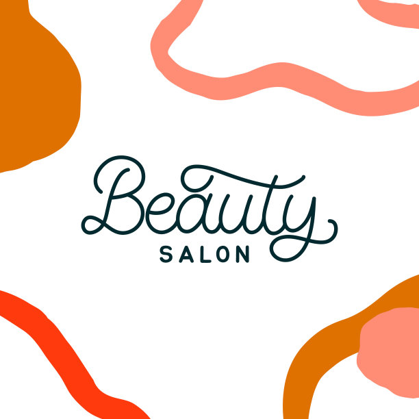 手绘。题词:美容院。完美的设计贺卡，海报，t恤，横幅，打印邀请。图片下载