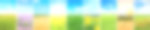 绿色的田野和蓝天白云的全景。拼贴画。图片下载