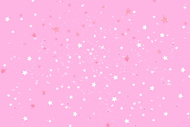 抽象背景与银色的星星和粉红色的雪。图片下载