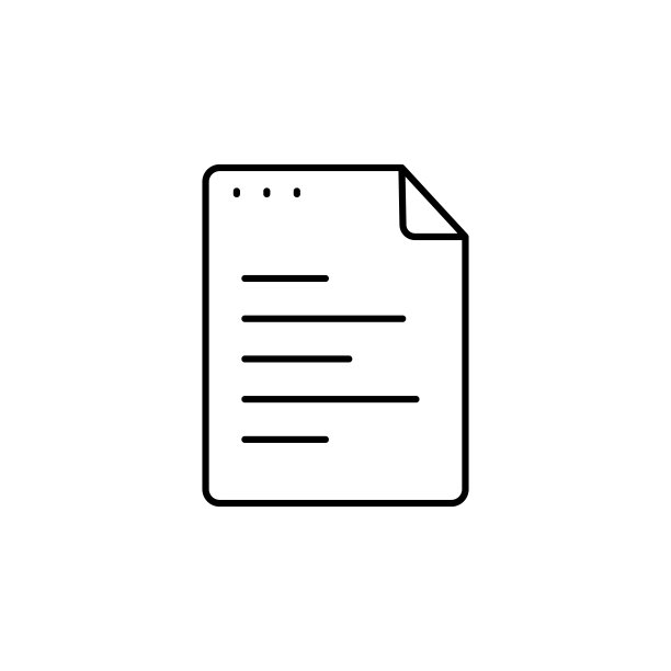 文件、文档、文本图标，UI和UX网站或移动应用程序的简单线条轮廓矢量图标图片下载