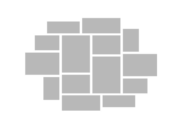 拼贴画网格。心情板照片马赛克。蒙太奇照片矢量插图。图片下载