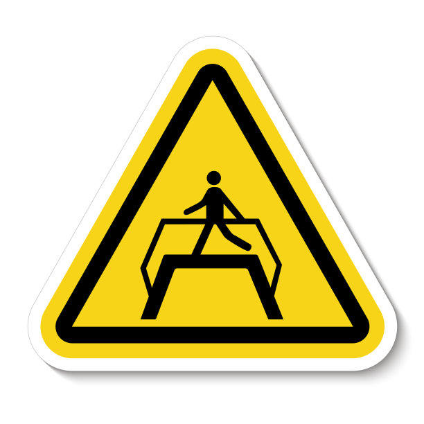 使用行人桥符号标志孤立在白色背景，矢量插图EPS.10图片下载