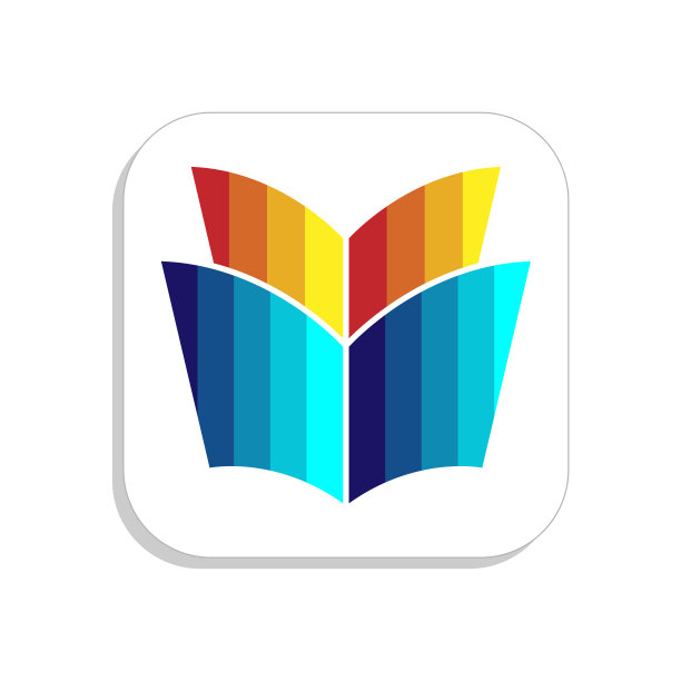 书籍图标应用程序智能手机设计图片下载