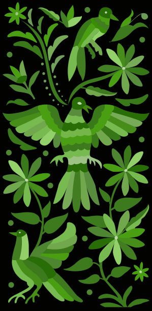 Otomí风格垂直横幅图片下载