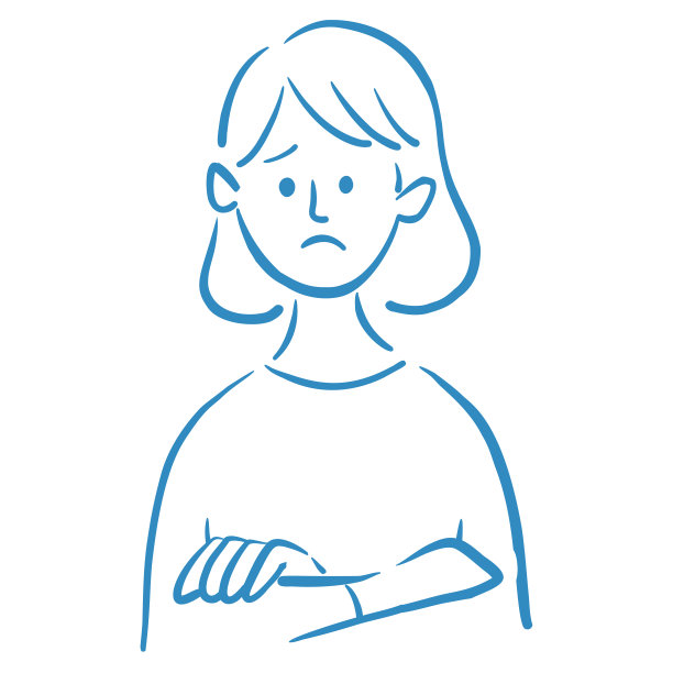 女人简单的插图图片下载