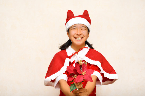 日本女孩喜欢圣诞派对图片下载