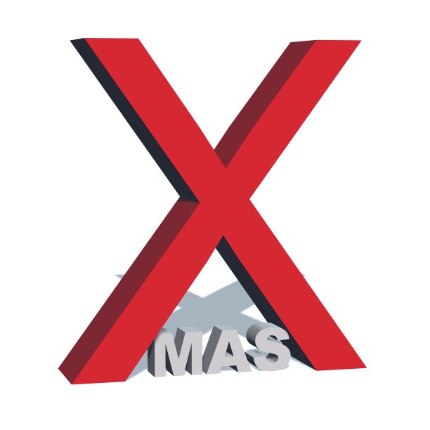 圣诞精神-圣诞3D字母图片下载