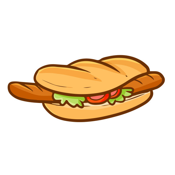 热狗和大长香肠准备吃了图片下载