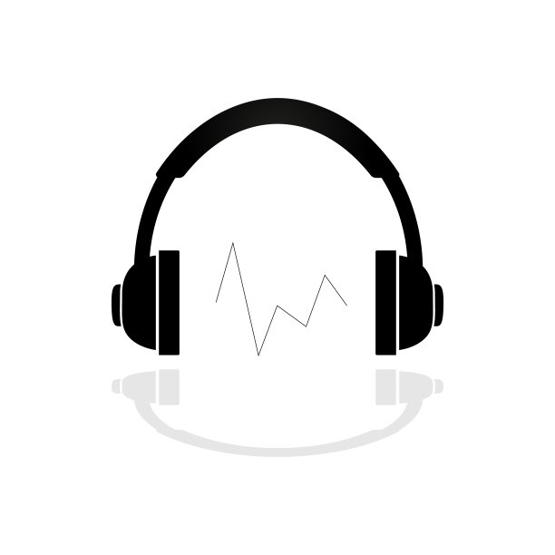 立体声耳机，矢量图像。简单的插图为网页设计孤立上。图片下载