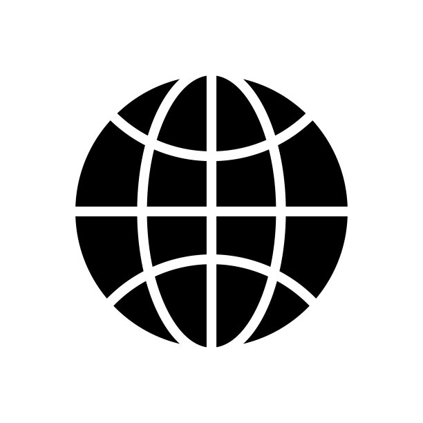 地球图标logo（白色背景）图片下载
